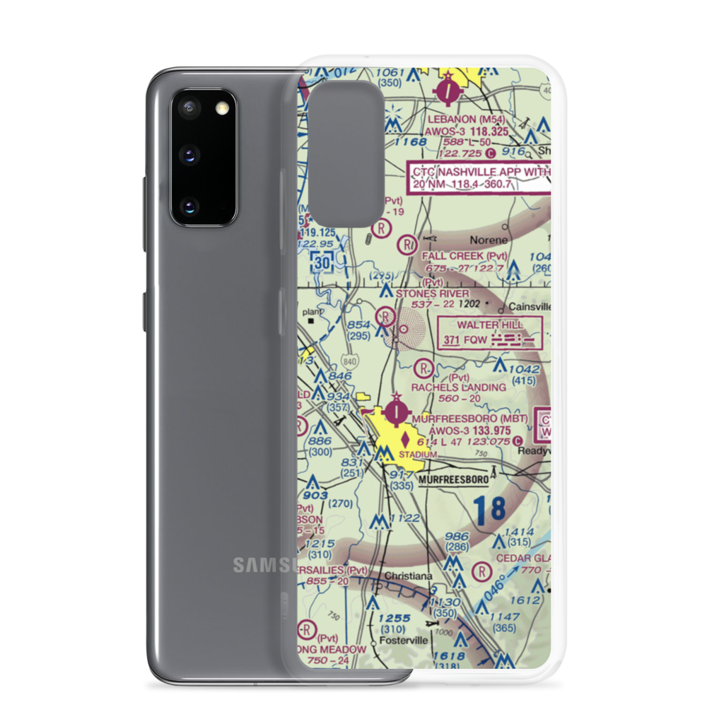 Rachel's Landing Airport (8TN6) VFR Sectional Samsung Case Samsung Galaxy S20 model shown