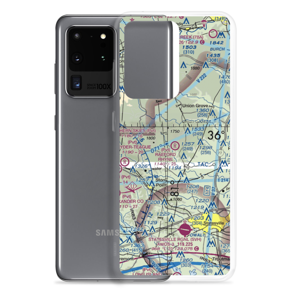Raeford Rhyne Airpark (NC15) VFR Sectional Samsung Case Samsung Galaxy S20 Ultra model shown