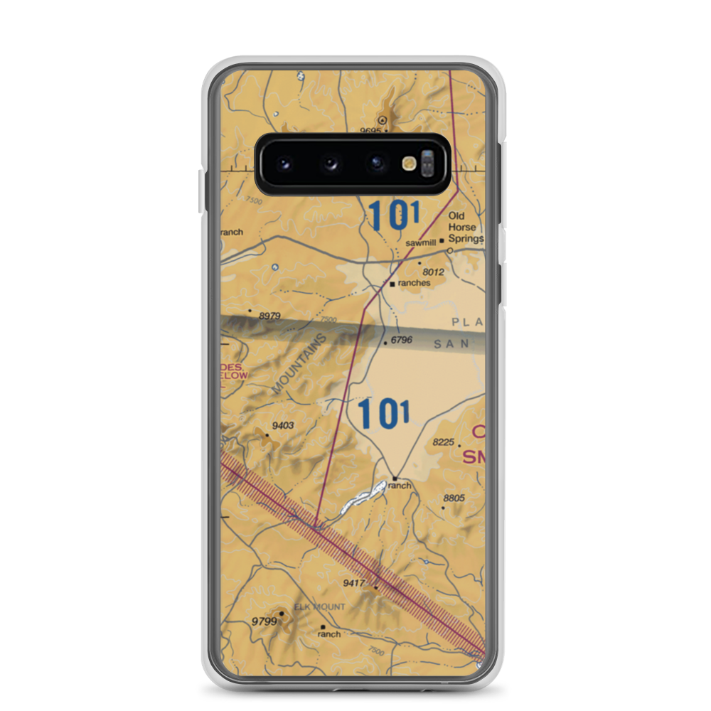 Rael Ranch Horse Pasture Airport (NM68) VFR Sectional Samsung Case Samsung Galaxy S10 model shown