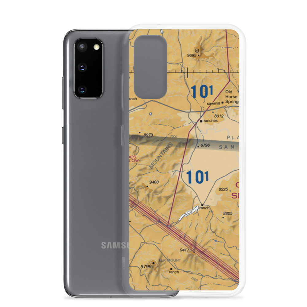 Rael Ranch Horse Pasture Airport (NM68) VFR Sectional Samsung Case Samsung Galaxy S20 model shown