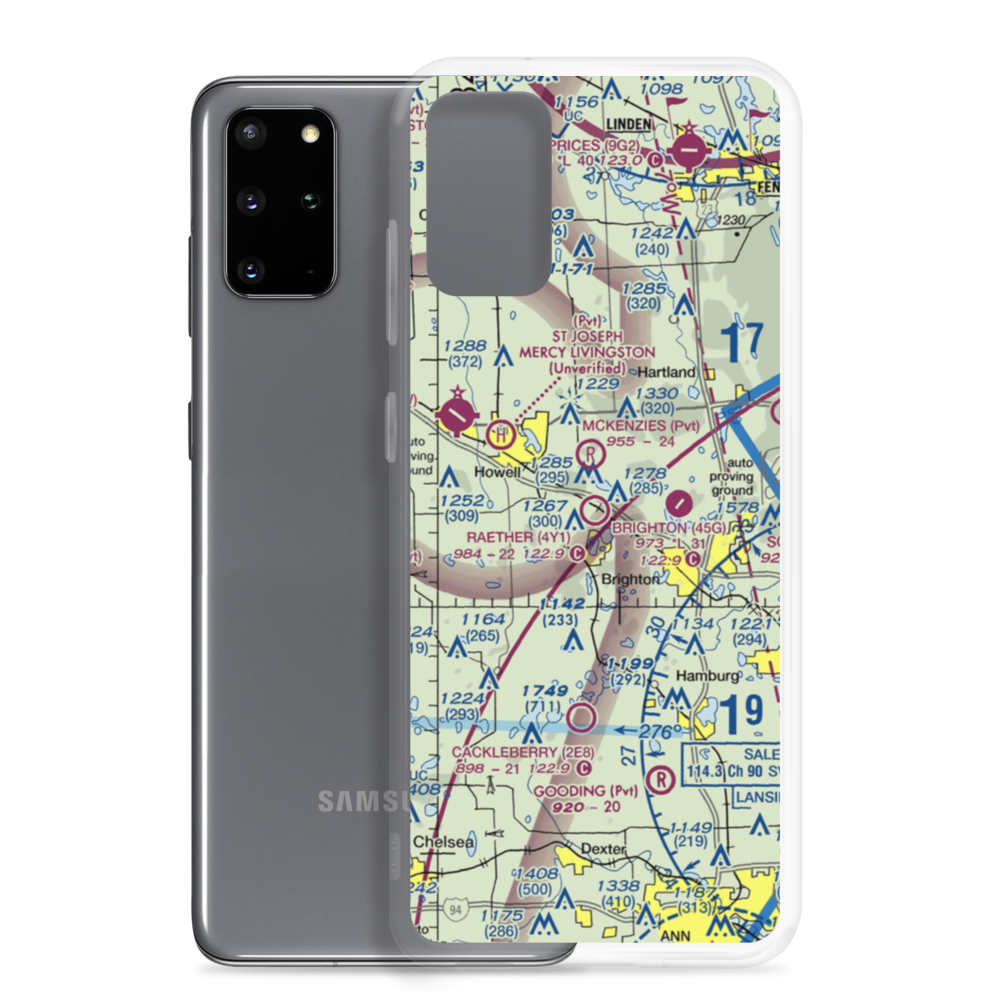 Raether Airport (4Y1) VFR Sectional Samsung Case Samsung Galaxy S20 Plus model shown