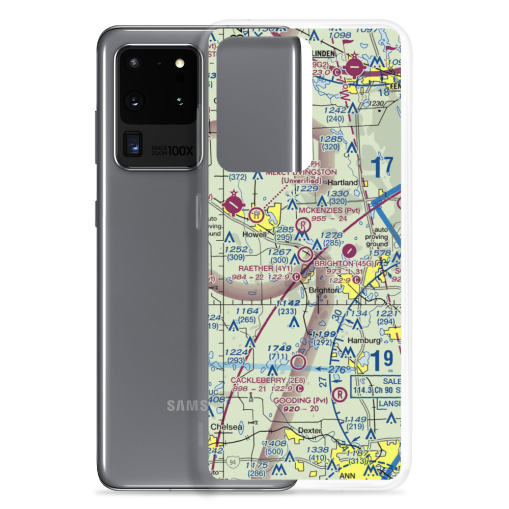 Raether Airport (4Y1) VFR Sectional Samsung Case Samsung Galaxy S20 Ultra model shown