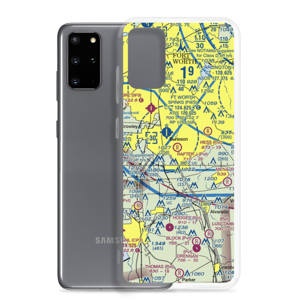 Rafter J Airport (3TX9) VFR Sectional Samsung Case Samsung Galaxy S20 Plus model shown