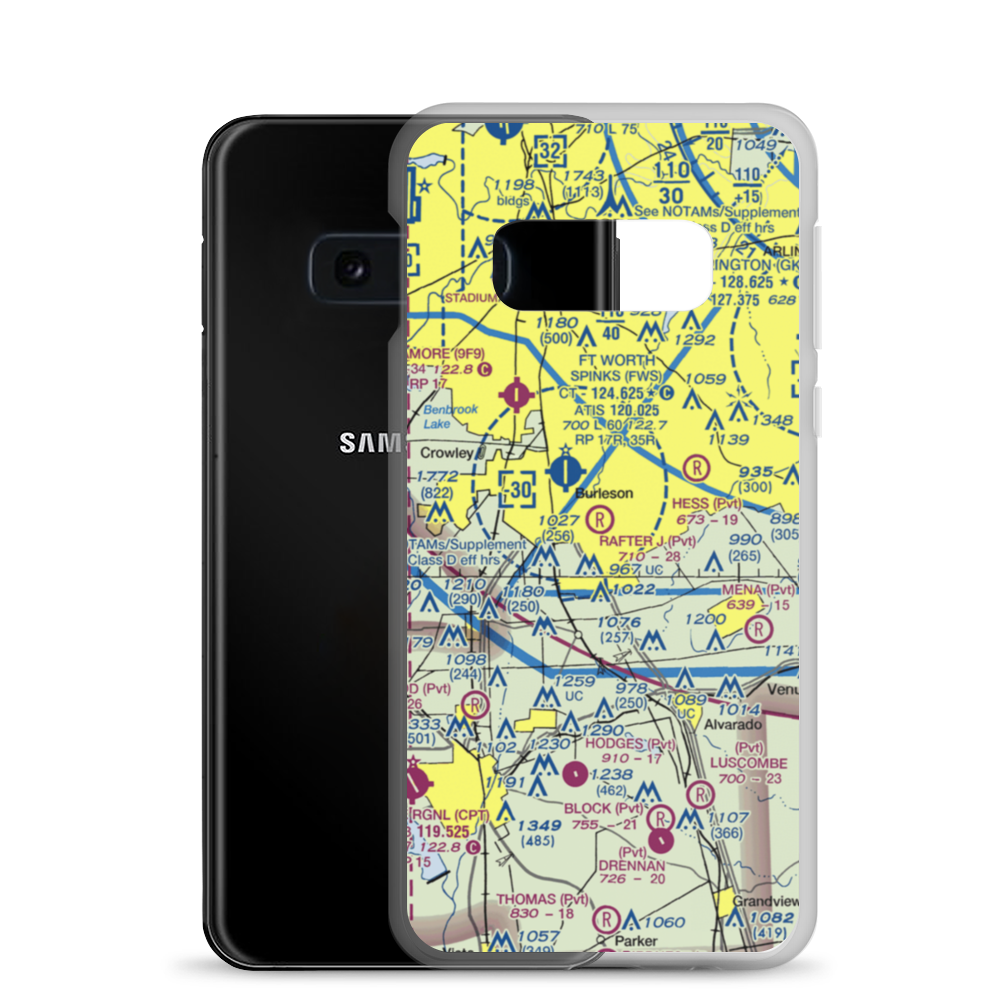 Rafter J Airport (3TX9) VFR Sectional Samsung Case Samsung Galaxy S10e model shown