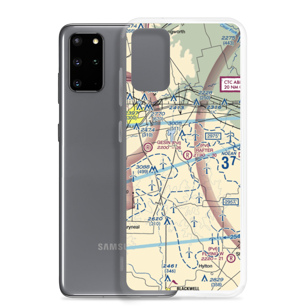 Rafter P Airport (TA00) VFR Sectional Samsung Case Samsung Galaxy S20 Plus model shown