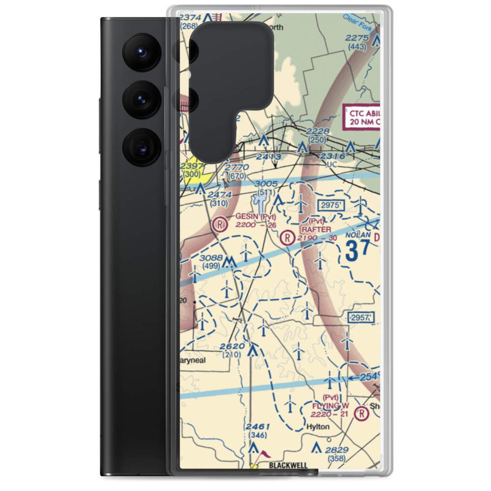 Rafter P Airport (TA00) VFR Sectional Samsung Case Samsung Galaxy S22 Ultra model shown