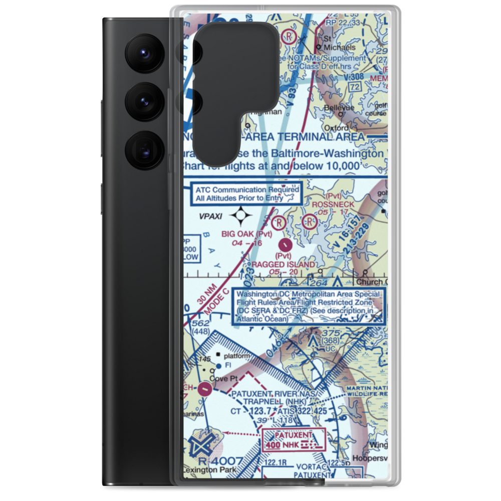 Ragged Island Airport (MD82) VFR Sectional Samsung Case Samsung Galaxy S22 Ultra model shown