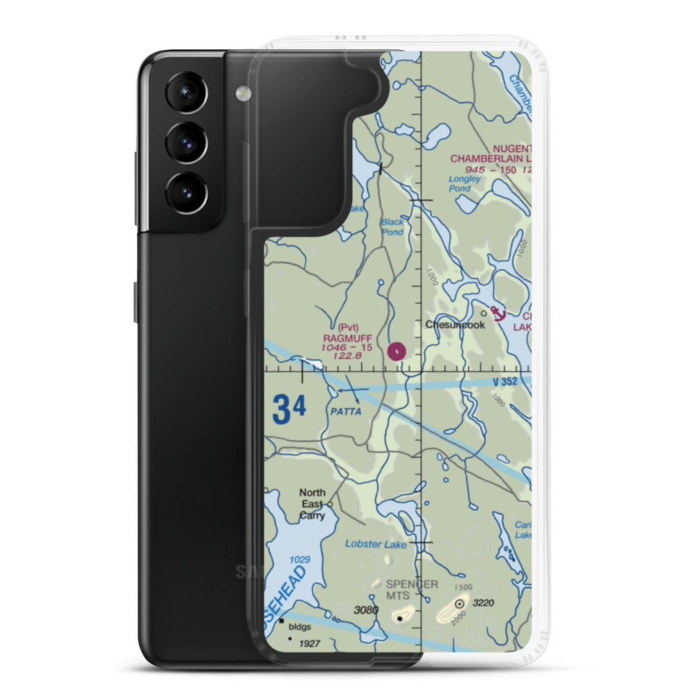 Ragmuff Airport (ME26) VFR Sectional Samsung Case Samsung Galaxy S21 Plus model shown
