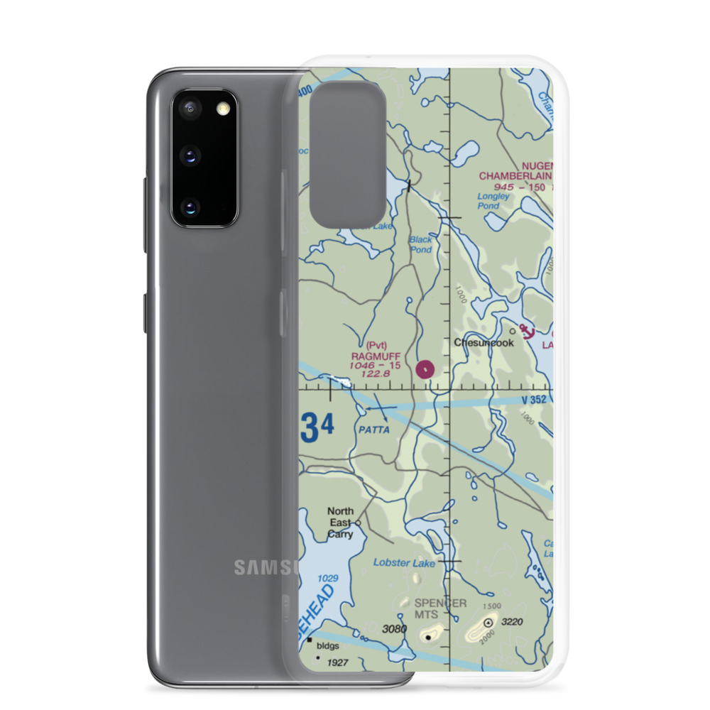 Ragmuff Airport (ME26) VFR Sectional Samsung Case Samsung Galaxy S20 model shown