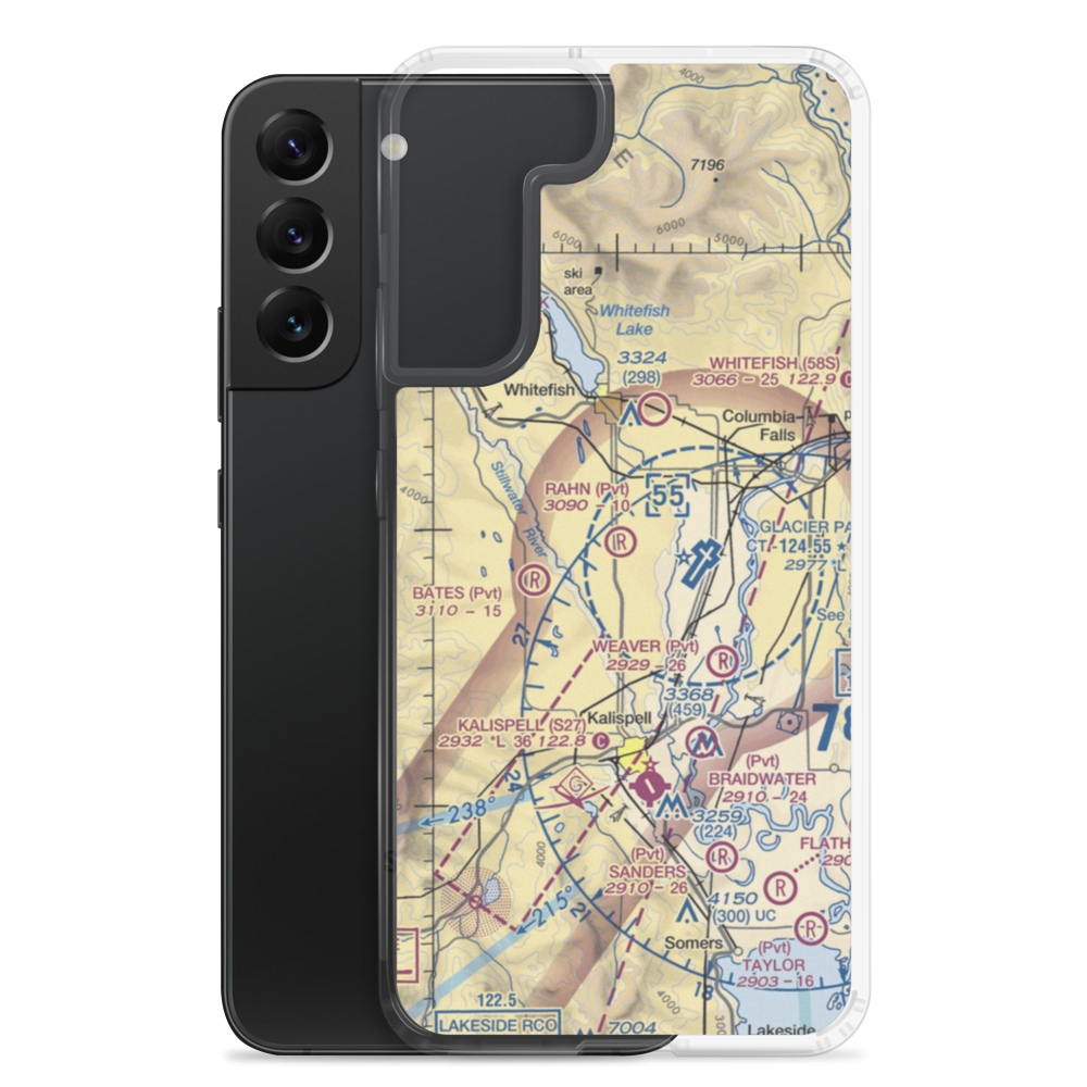 Rahn Airport (27MT) VFR Sectional Samsung Case Samsung Galaxy S22 Plus model shown