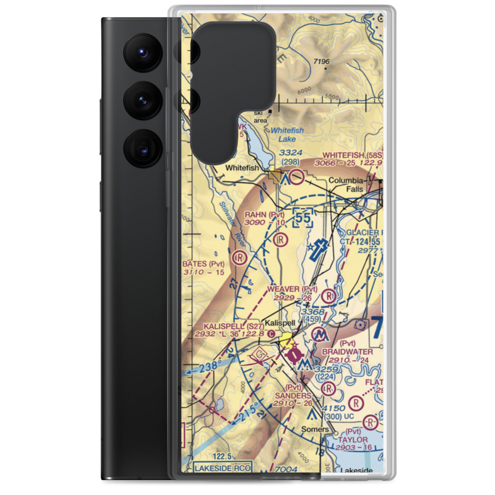 Rahn Airport (27MT) VFR Sectional Samsung Case Samsung Galaxy S22 Ultra model shown