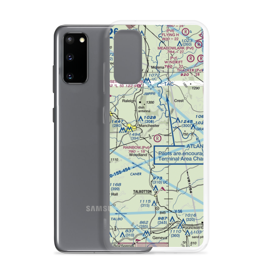 Rainbow Field (6GE2) VFR Sectional Samsung Case Samsung Galaxy S20 model shown