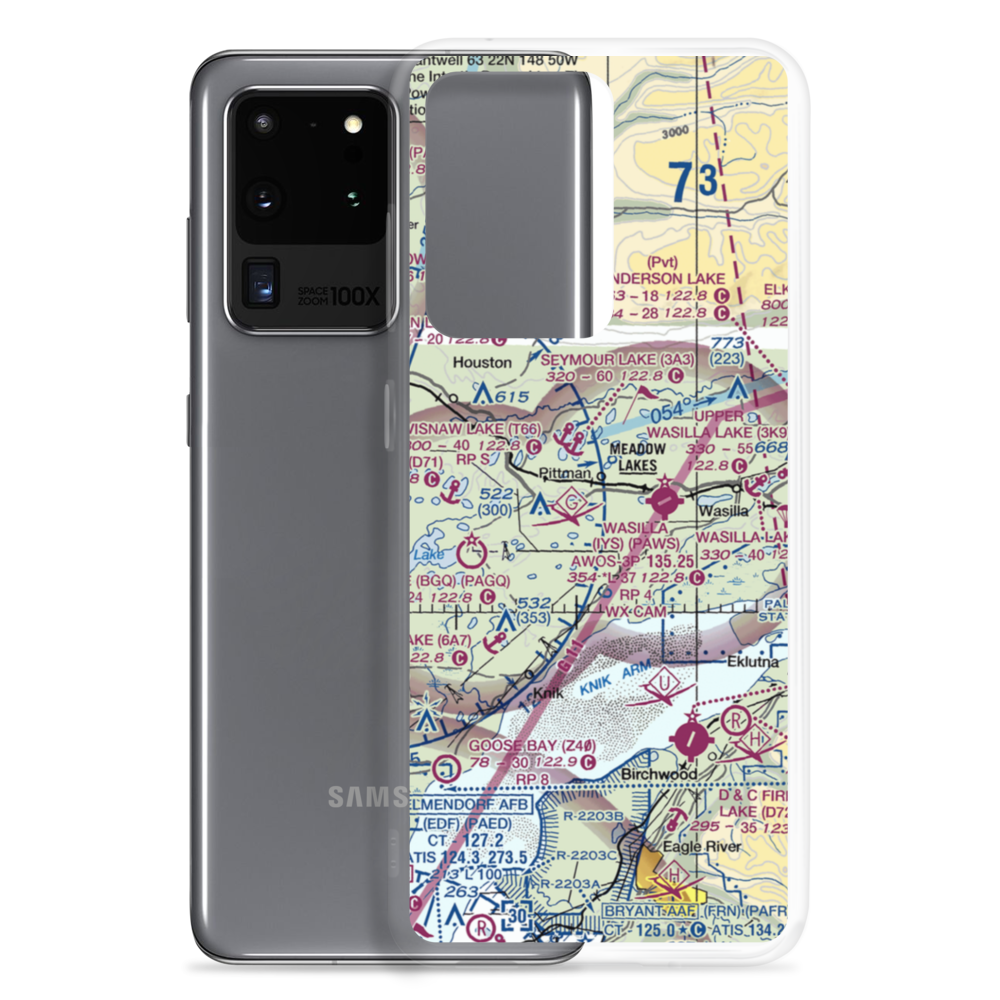 Rainbow Heights Estates Airstrip (6AK7) VFR Sectional Samsung Case Samsung Galaxy S20 Ultra model shown
