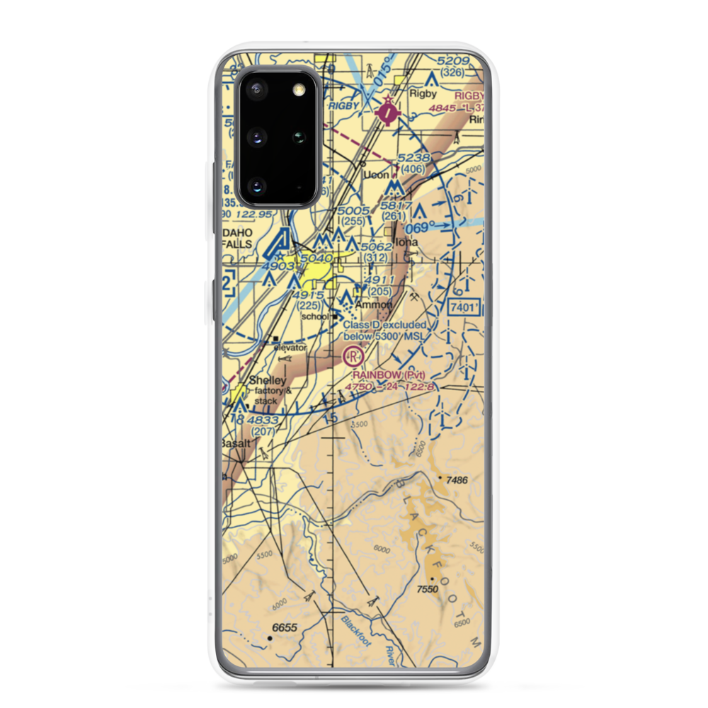 Rainbow Ranch Airport (ID87) VFR Sectional Samsung Case Samsung Galaxy S20 Plus model shown