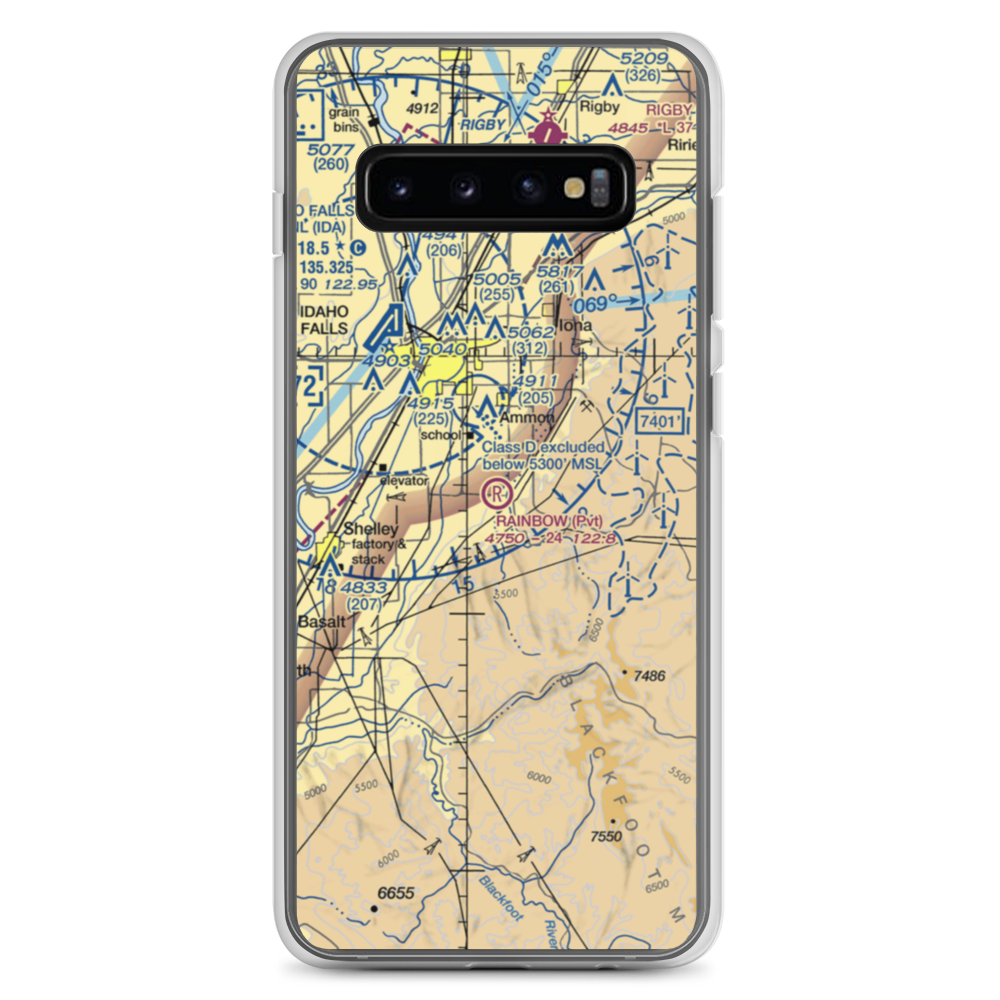 Rainbow Ranch Airport (ID87) VFR Sectional Samsung Case Samsung Galaxy S10+ model shown