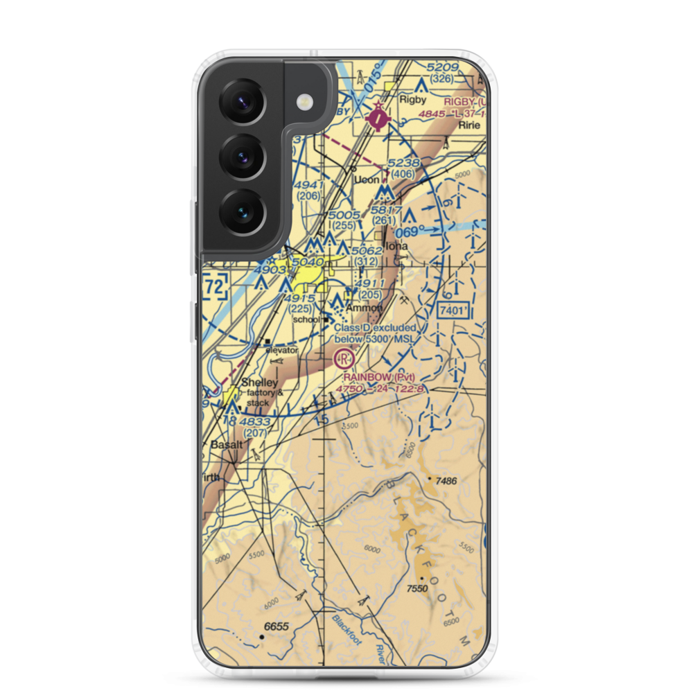 Rainbow Ranch Airport (ID87) VFR Sectional Samsung Case Samsung Galaxy S22 Plus model shown