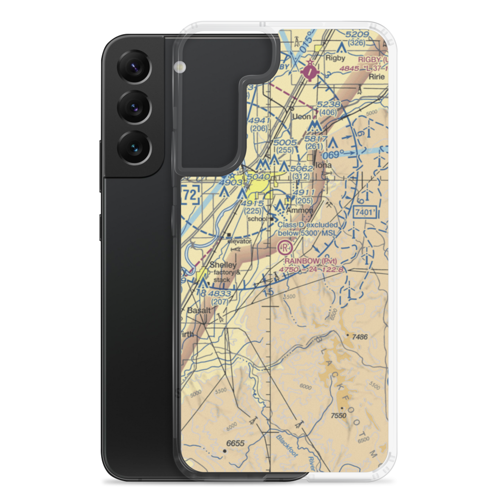 Rainbow Ranch Airport (ID87) VFR Sectional Samsung Case Samsung Galaxy S22 Plus model shown