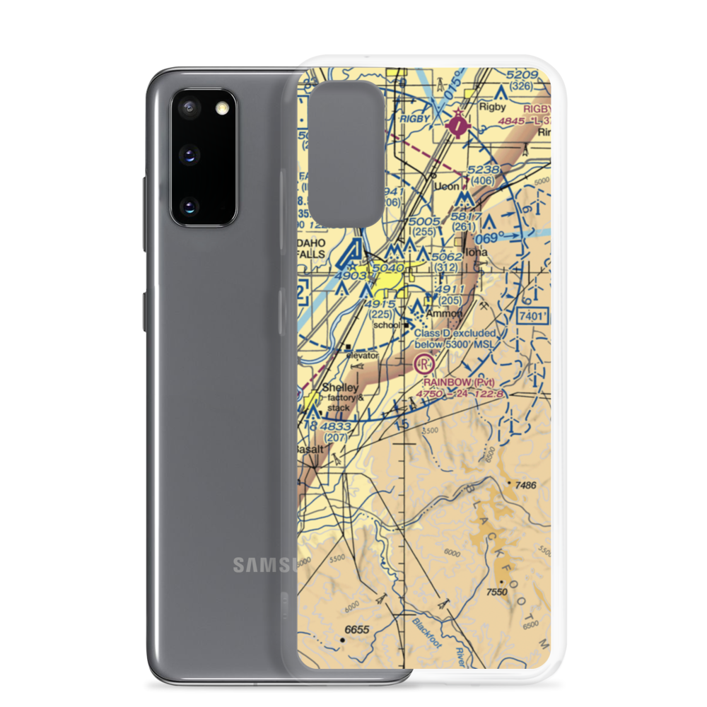 Rainbow Ranch Airport (ID87) VFR Sectional Samsung Case Samsung Galaxy S20 model shown