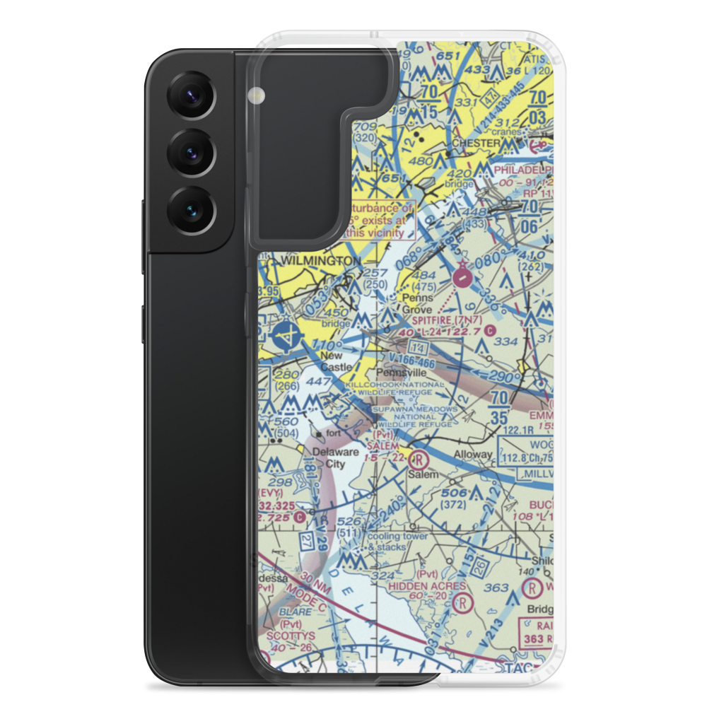 Rainbow'S End Airport (JY39) VFR Sectional Samsung Case Samsung Galaxy S22 Plus model shown