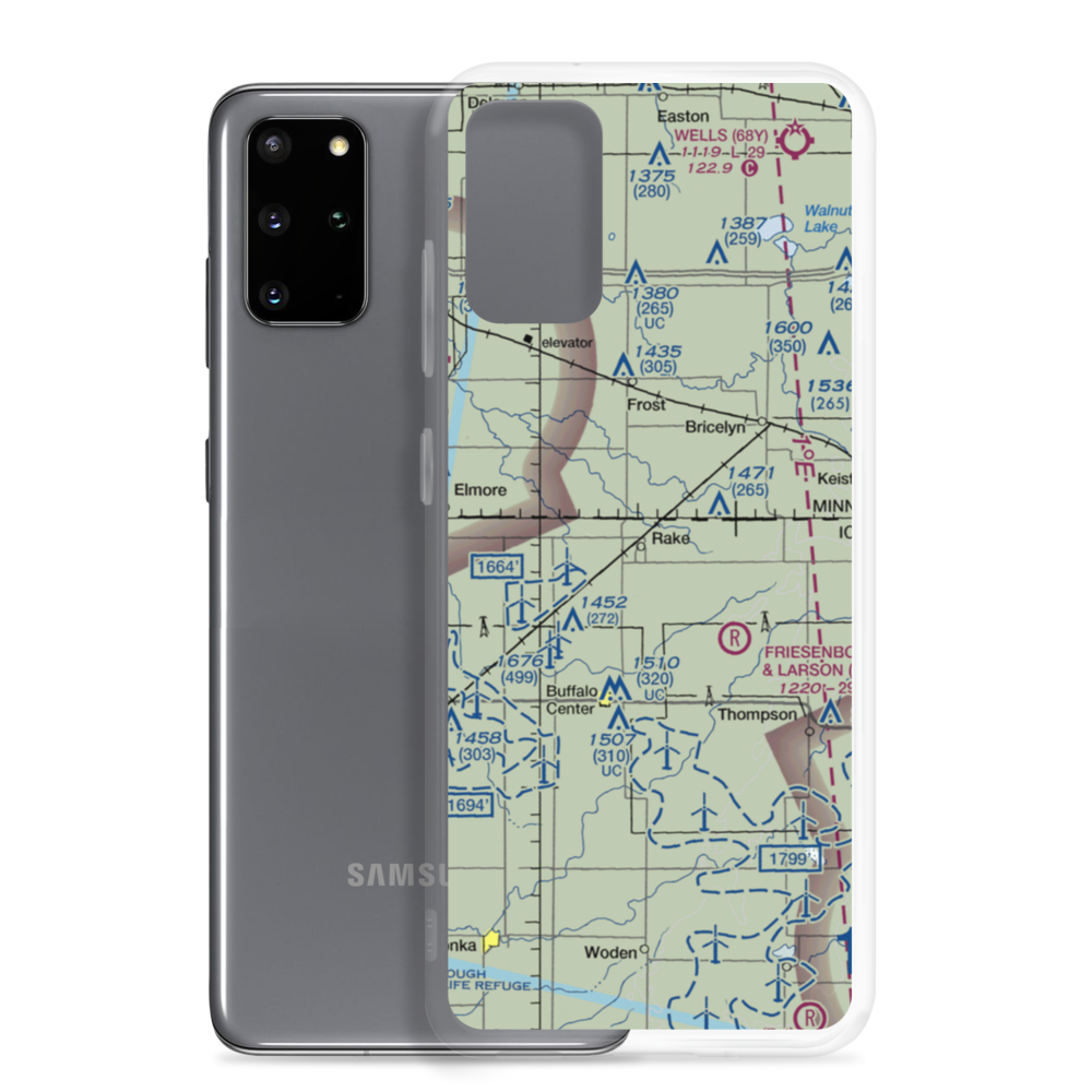 Rake Airport (3IA9) VFR Sectional Samsung Case Samsung Galaxy S20 Plus model shown