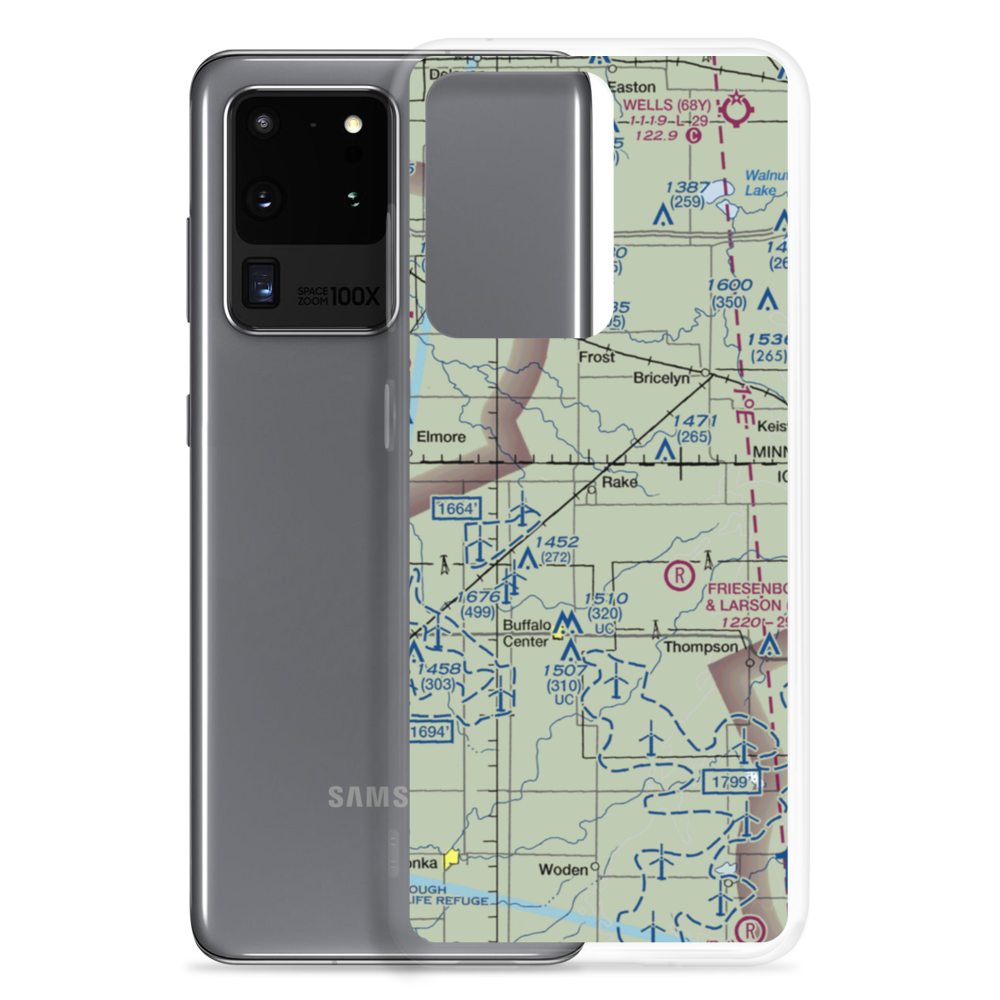 Rake Airport (3IA9) VFR Sectional Samsung Case Samsung Galaxy S20 Ultra model shown