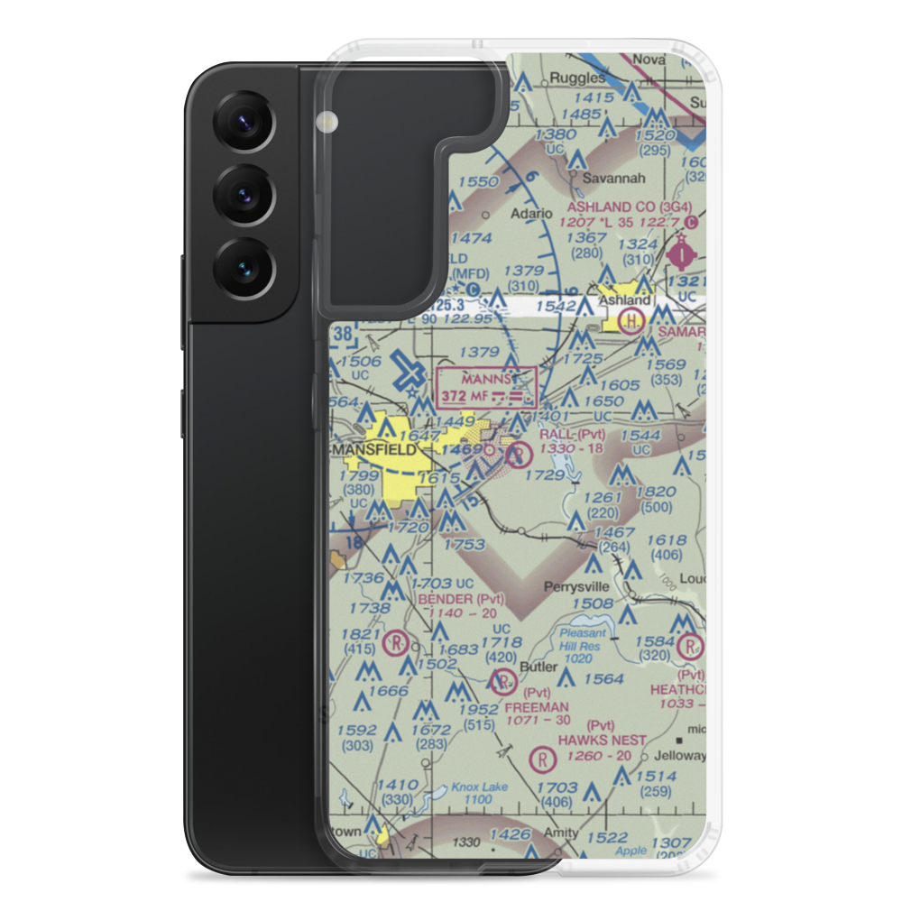 Rall Field (32OH) VFR Sectional Samsung Case Samsung Galaxy S22 Plus model shown