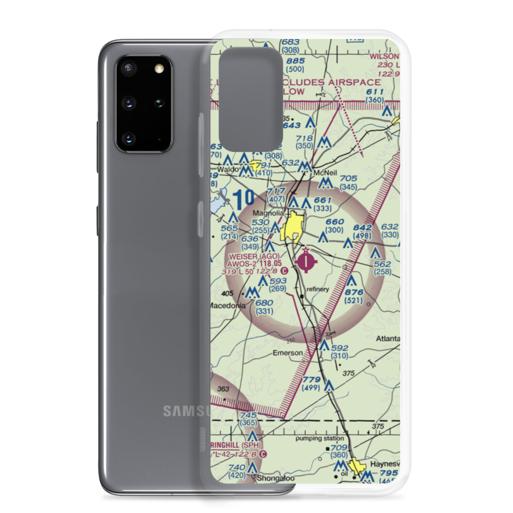 Ralph C Weiser Field (AGO) VFR Sectional Samsung Case Samsung Galaxy S20 Plus model shown