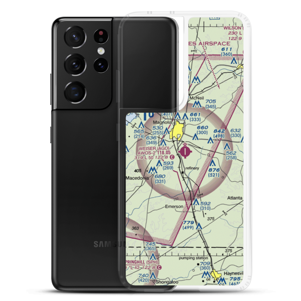 Ralph C Weiser Field (AGO) VFR Sectional Samsung Case Samsung Galaxy S21 Ultra model shown