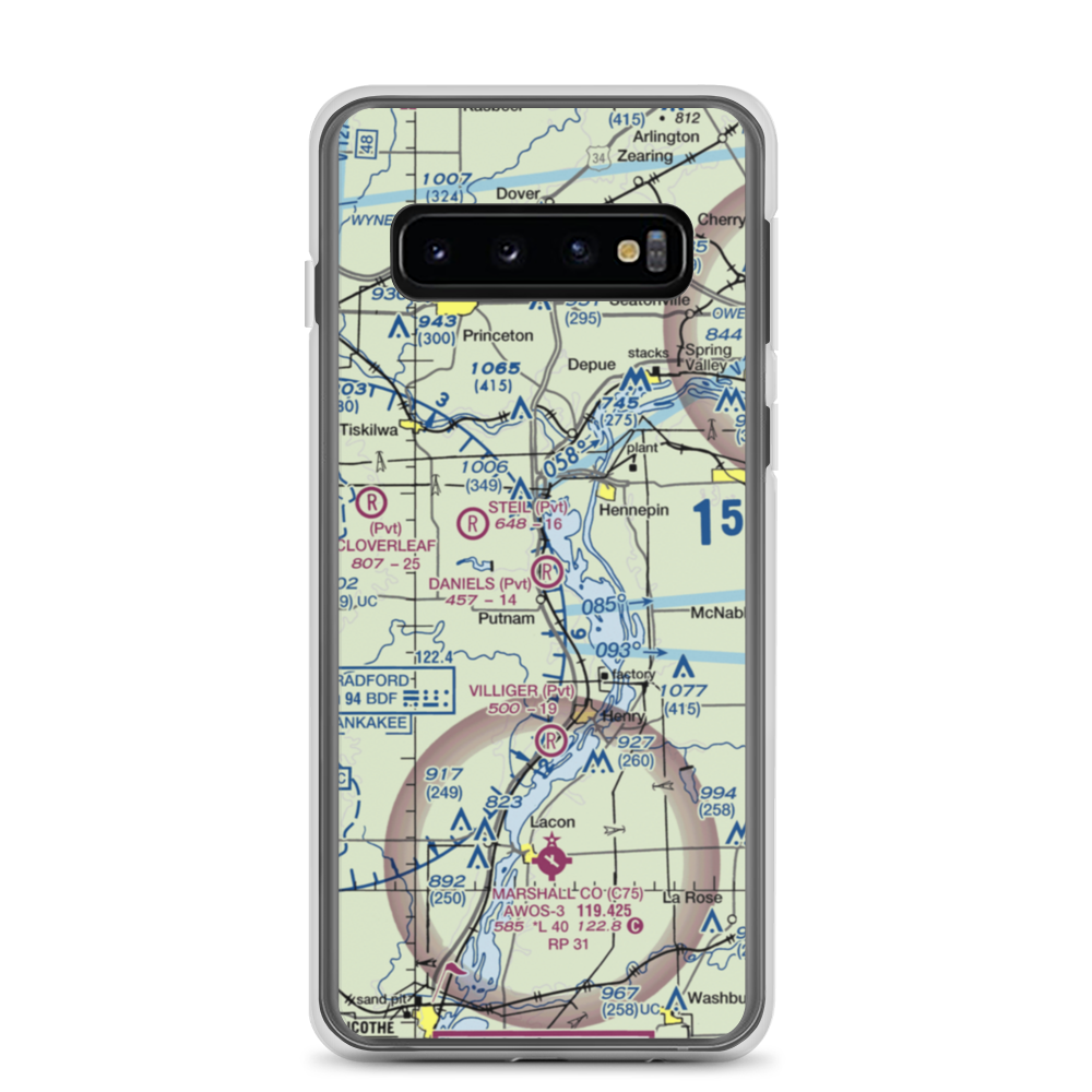 Ralph E. Daniels Airport (LL64) VFR Sectional Samsung Case Samsung Galaxy S10 model shown