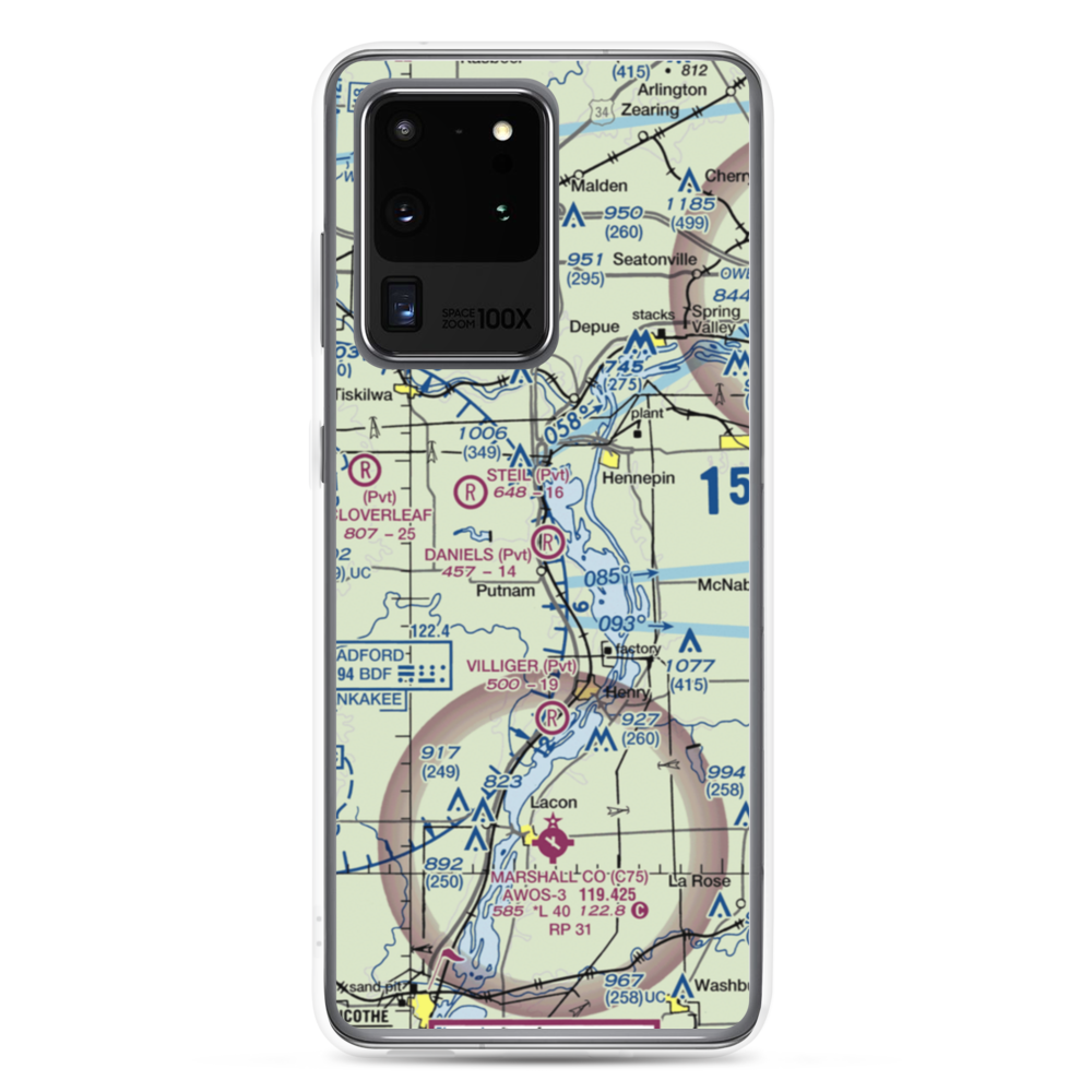 Ralph E. Daniels Airport (LL64) VFR Sectional Samsung Case Samsung Galaxy S20 Ultra model shown
