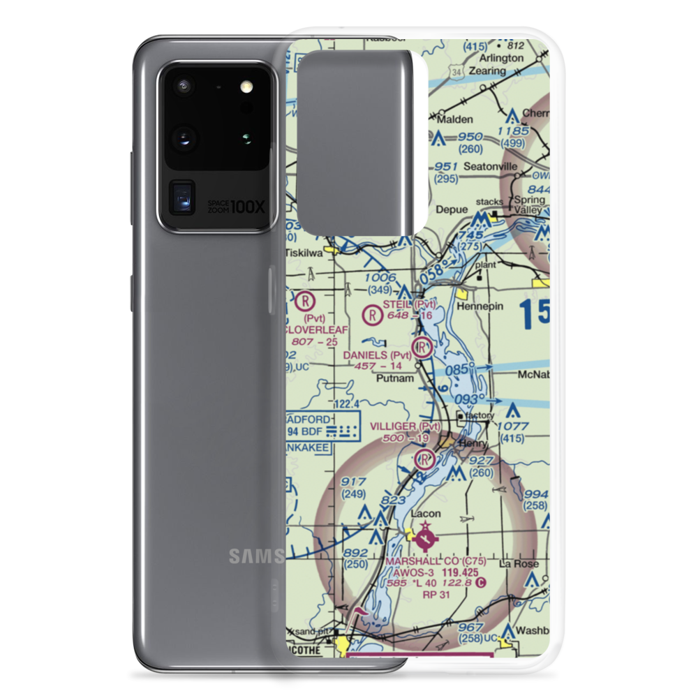 Ralph E. Daniels Airport (LL64) VFR Sectional Samsung Case Samsung Galaxy S20 Ultra model shown