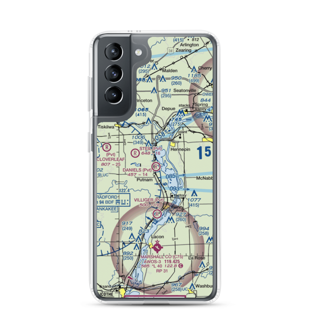 Ralph E. Daniels Airport (LL64) VFR Sectional Samsung Case Samsung Galaxy S21 model shown