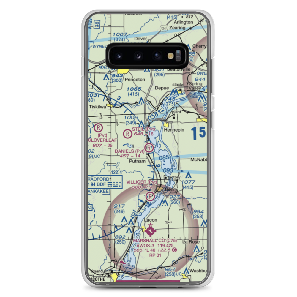 Ralph E. Daniels Airport (LL64) VFR Sectional Samsung Case Samsung Galaxy S10+ model shown