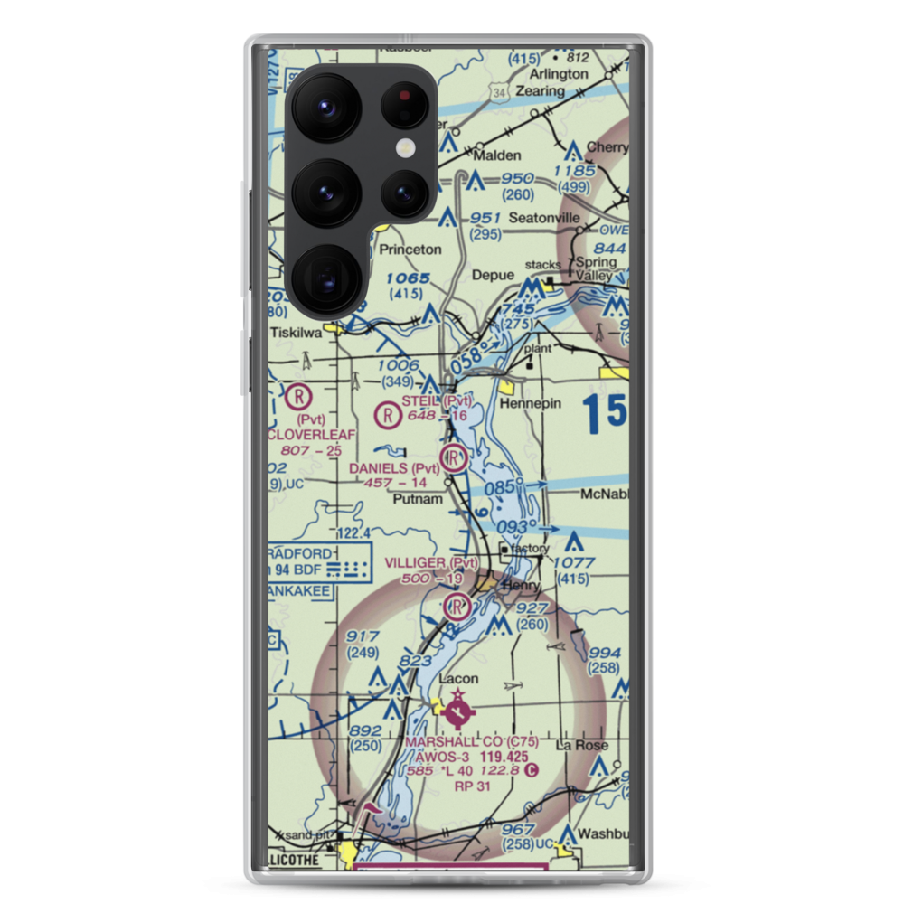 Ralph E. Daniels Airport (LL64) VFR Sectional Samsung Case Samsung Galaxy S22 Ultra model shown