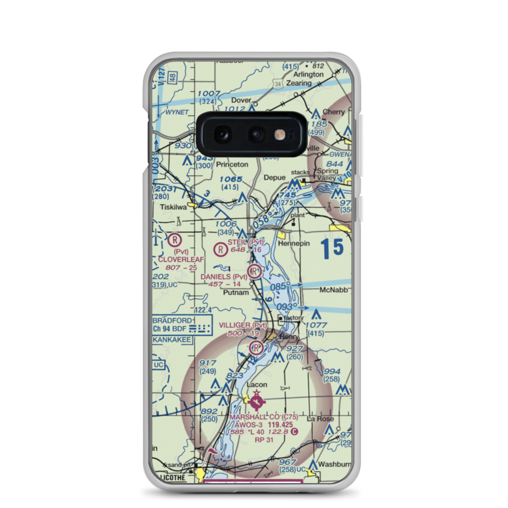 Ralph E. Daniels Airport (LL64) VFR Sectional Samsung Case Samsung Galaxy S10e model shown