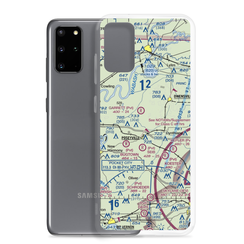 Ralph E. Koch Airport (61Y) VFR Sectional Samsung Case Samsung Galaxy S20 Plus model shown