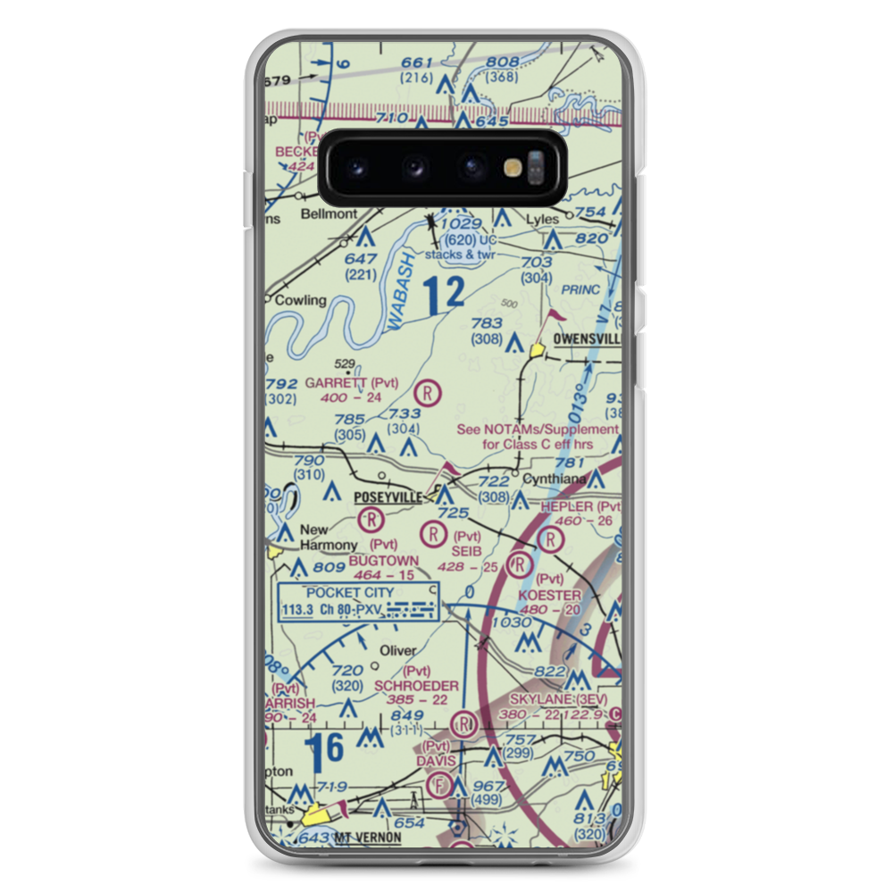 Ralph E. Koch Airport (61Y) VFR Sectional Samsung Case Samsung Galaxy S10+ model shown