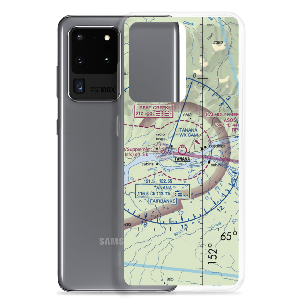 Ralph M Calhoun Memorial Airport (TAL) VFR Sectional Samsung Case Samsung Galaxy S20 Ultra model shown