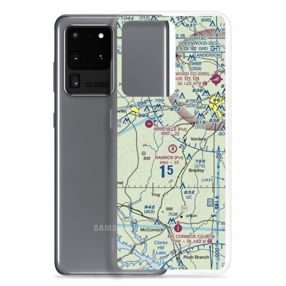 Rambos Field (SC92) VFR Sectional Samsung Case Samsung Galaxy S20 Ultra model shown