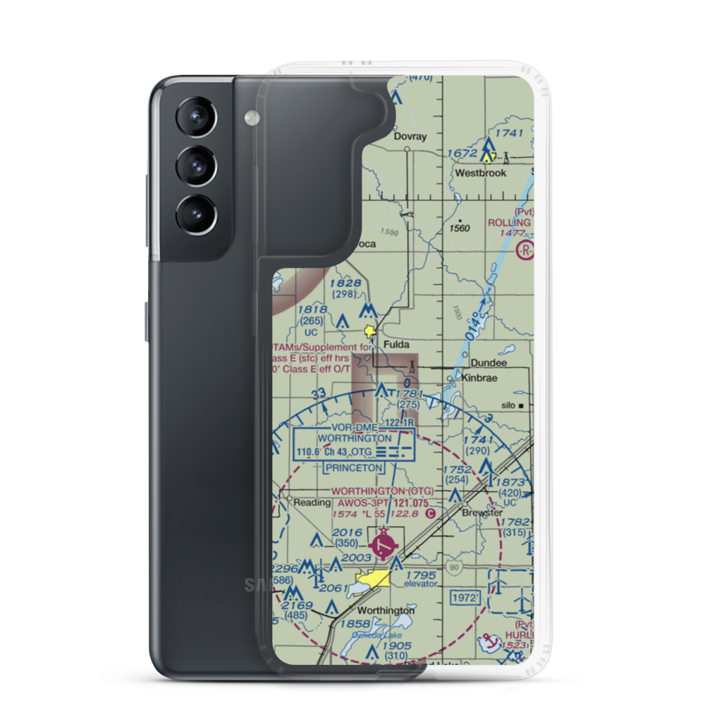 Ramerth Airport (MY06) VFR Sectional Samsung Case Samsung Galaxy S21 model shown