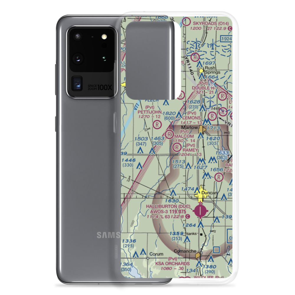 Ramey 1 Airport (0OK8) VFR Sectional Samsung Case Samsung Galaxy S20 Ultra model shown