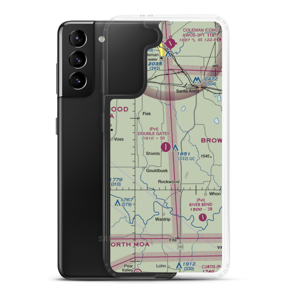 Ranch at Double Gates Airport (88XS) VFR Sectional Samsung Case Samsung Galaxy S21 Plus model shown