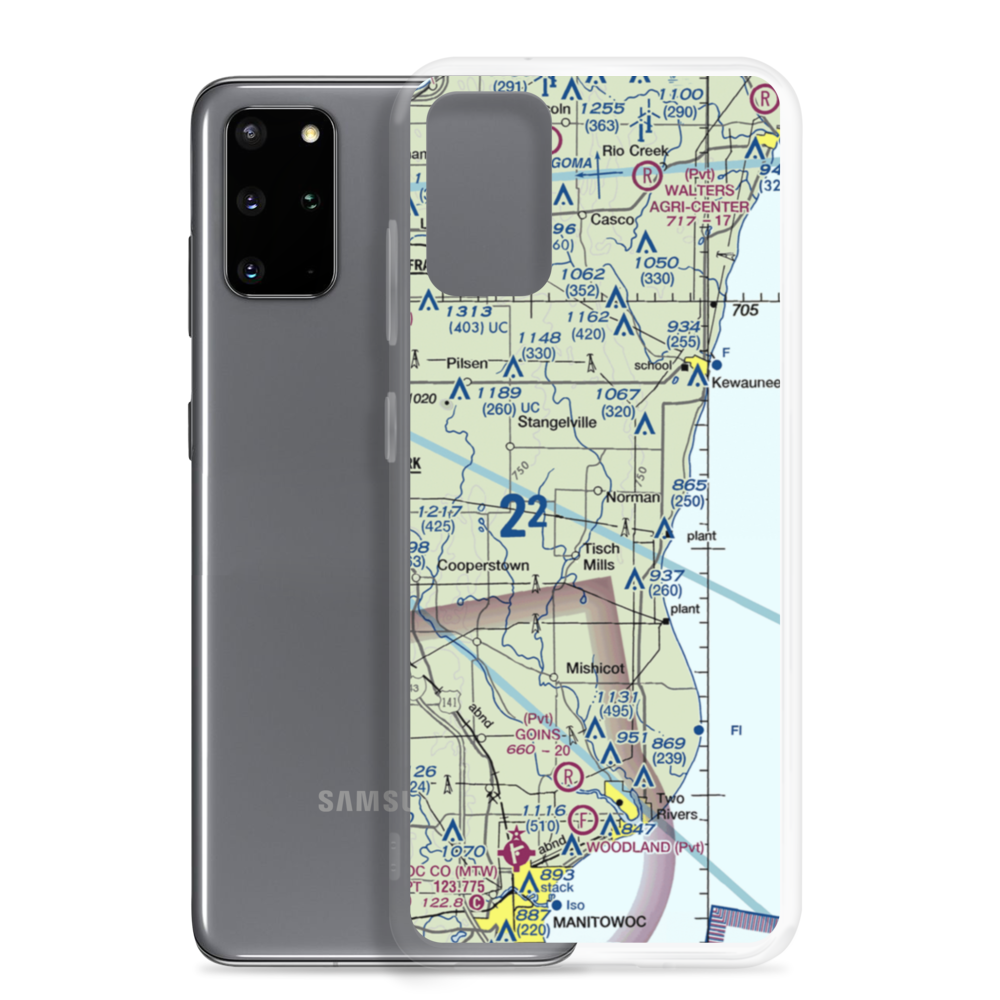 Ranch Side Airport (WS26) VFR Sectional Samsung Case Samsung Galaxy S20 Plus model shown