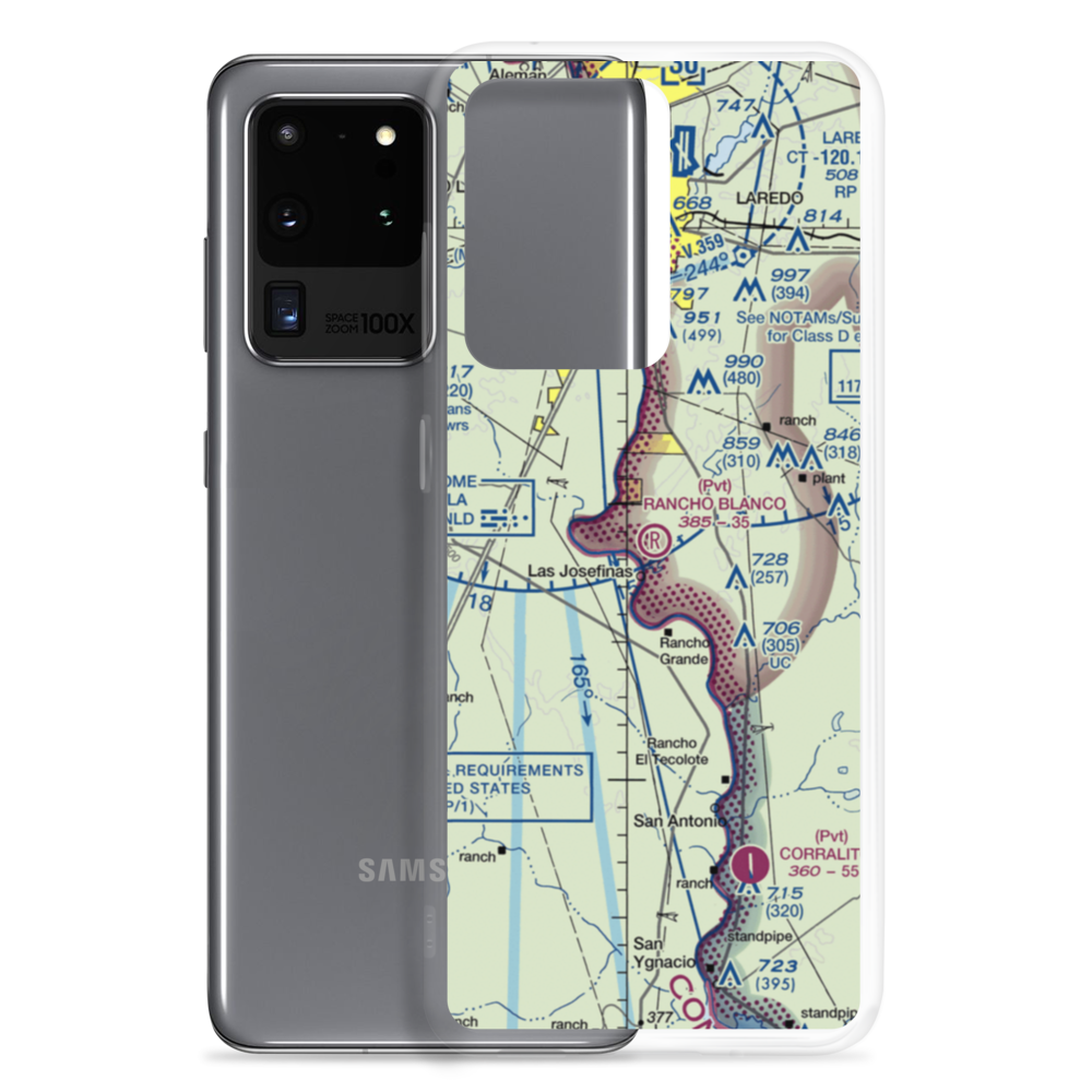 Rancho Blanco Airport (TE32) VFR Sectional Samsung Case Samsung Galaxy S20 Ultra model shown