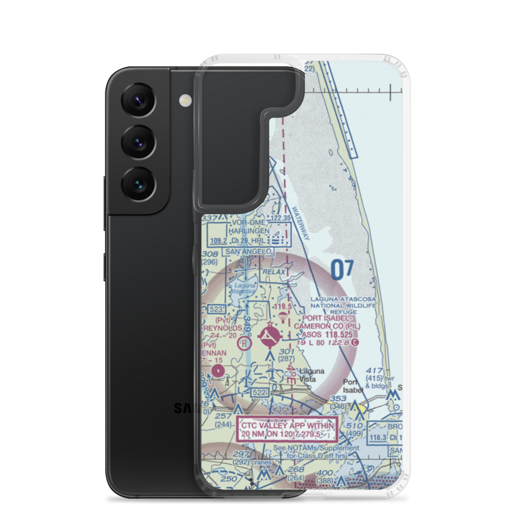 Rancho Buena Vista Airport (TS94) VFR Sectional Samsung Case Samsung Galaxy S22 model shown