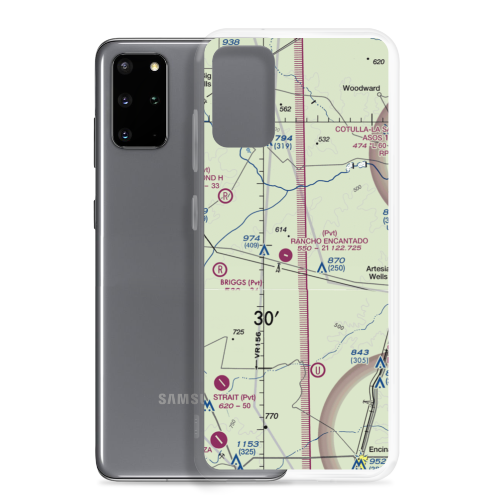 Rancho Ecantado Airport (TA58) VFR Sectional Samsung Case Samsung Galaxy S20 Plus model shown