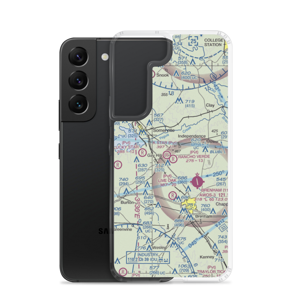 Rancho Verde Airport (9XS9) VFR Sectional Samsung Case Samsung Galaxy S22 model shown