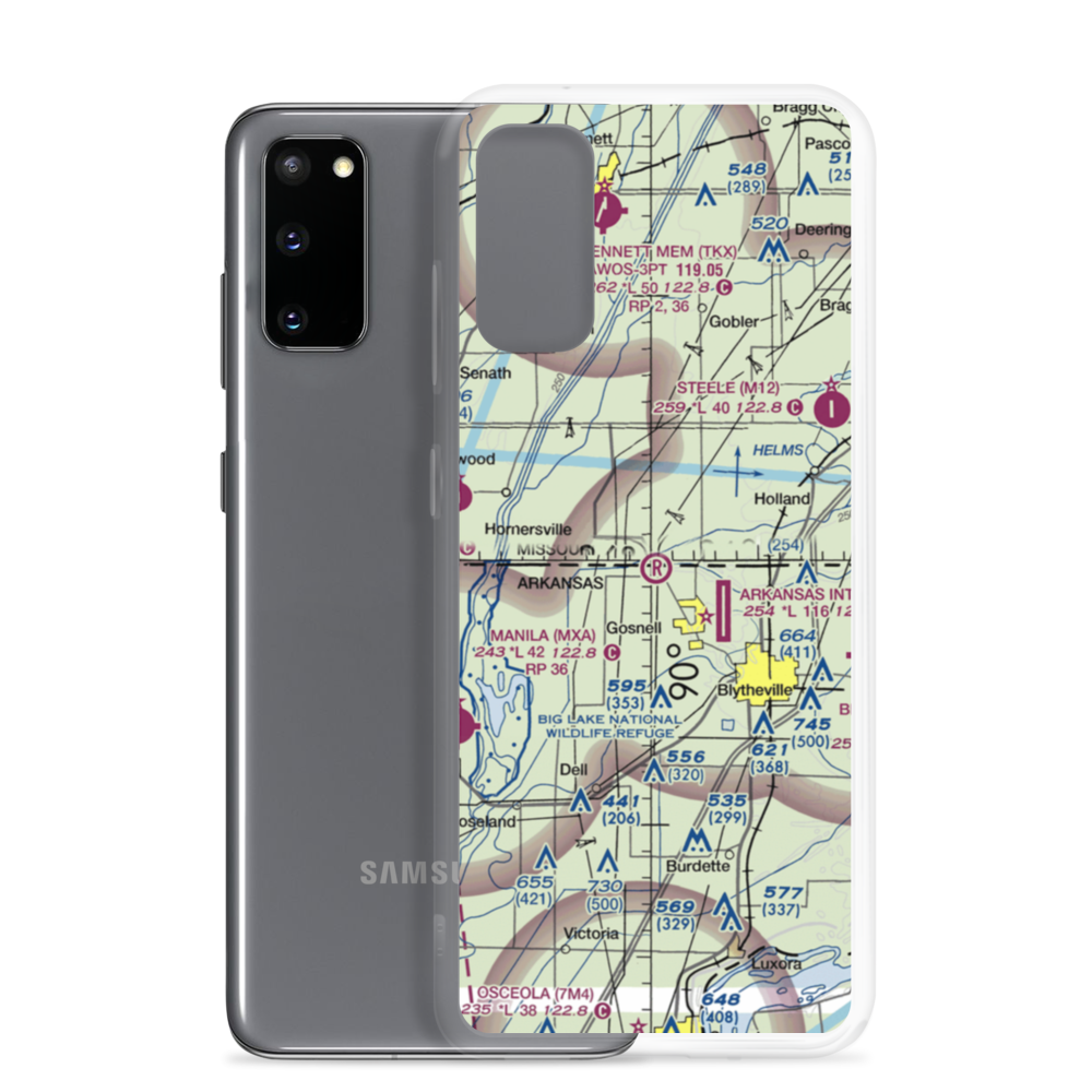 Randal Field (70AR) VFR Sectional Samsung Case Samsung Galaxy S20 model shown