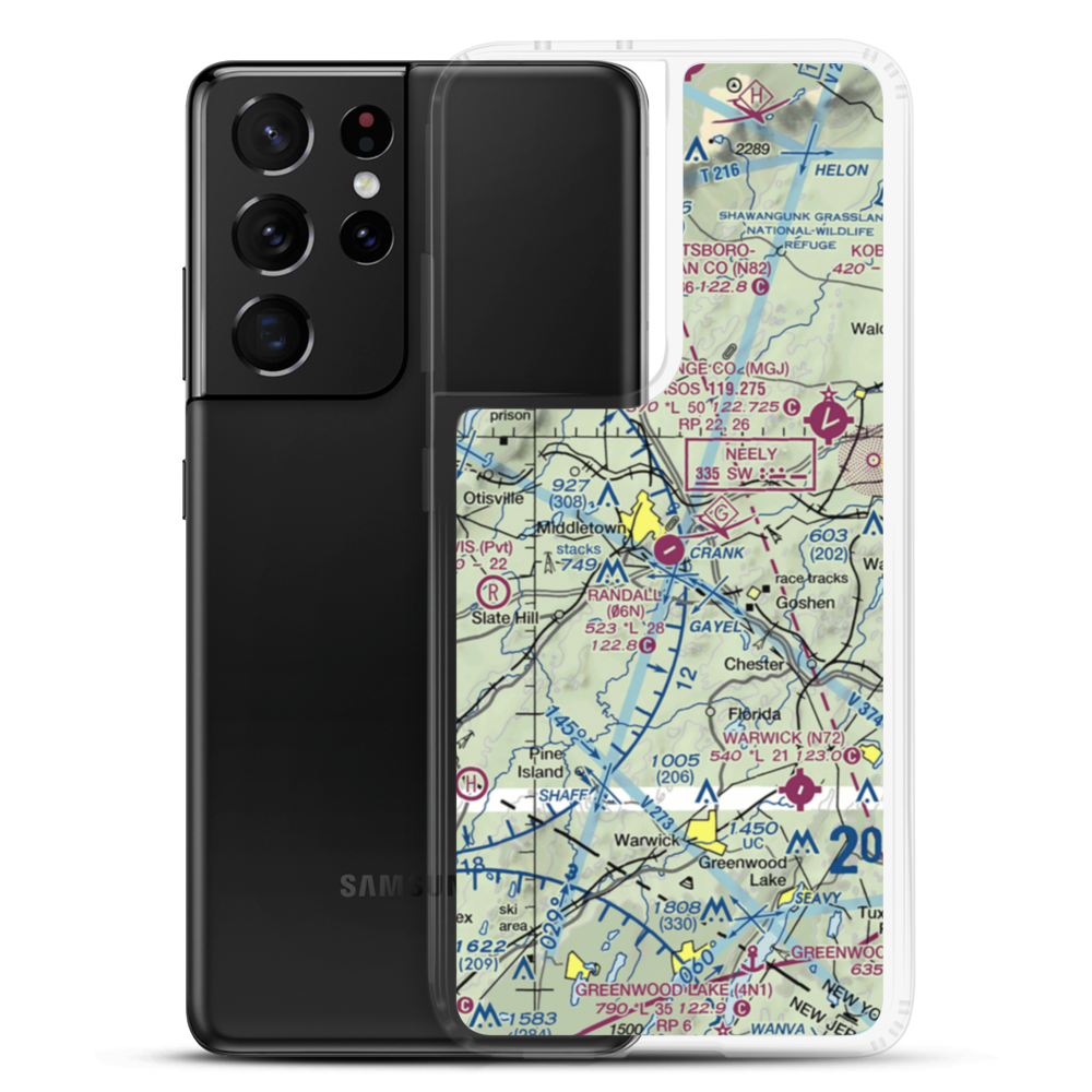 Randall Airport (06N) VFR Sectional Samsung Case Samsung Galaxy S21 Ultra model shown