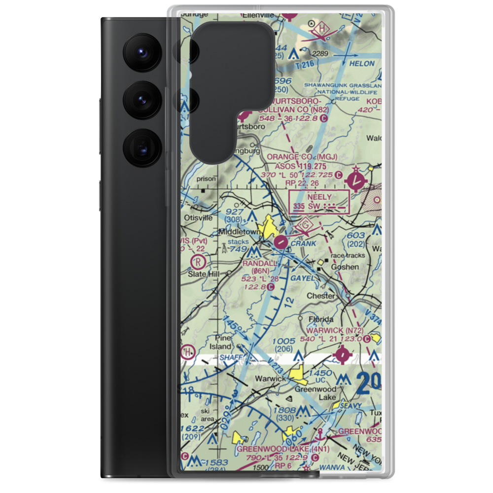 Randall Airport (06N) VFR Sectional Samsung Case Samsung Galaxy S22 Ultra model shown